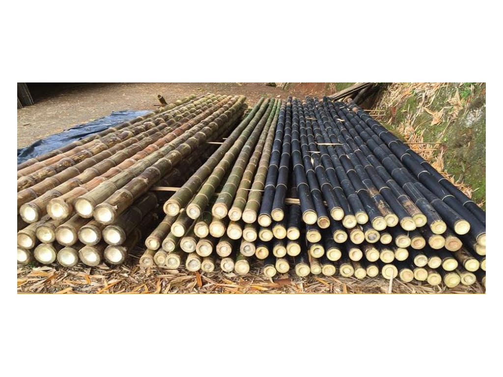 Materias primas de bambú