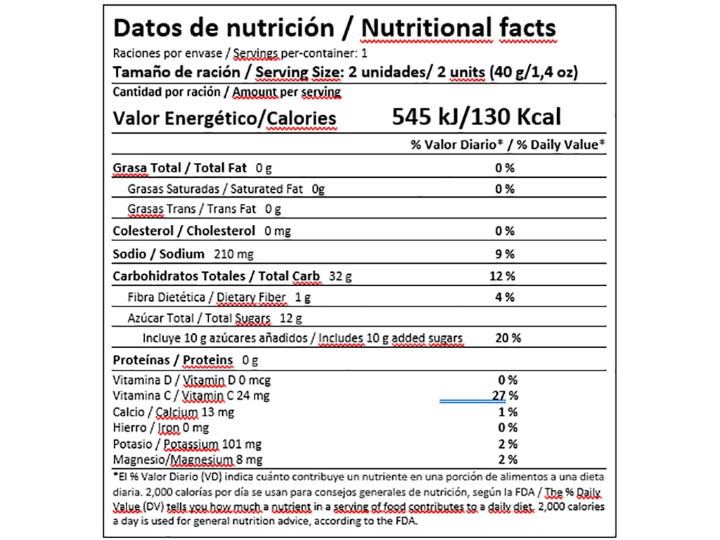 Snacks deportivas